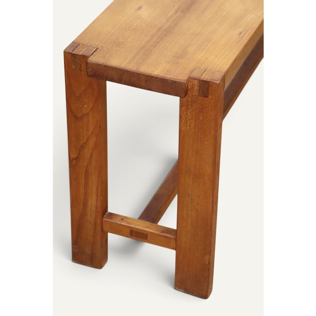 S09 Bench in Elm by Pierre Chapo, 1970s For Sale - Image 6 of 18