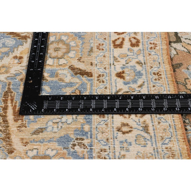 Textile Antique Persian Mashhad Rug, 10'03 X 13'05 For Sale - Image 7 of 10