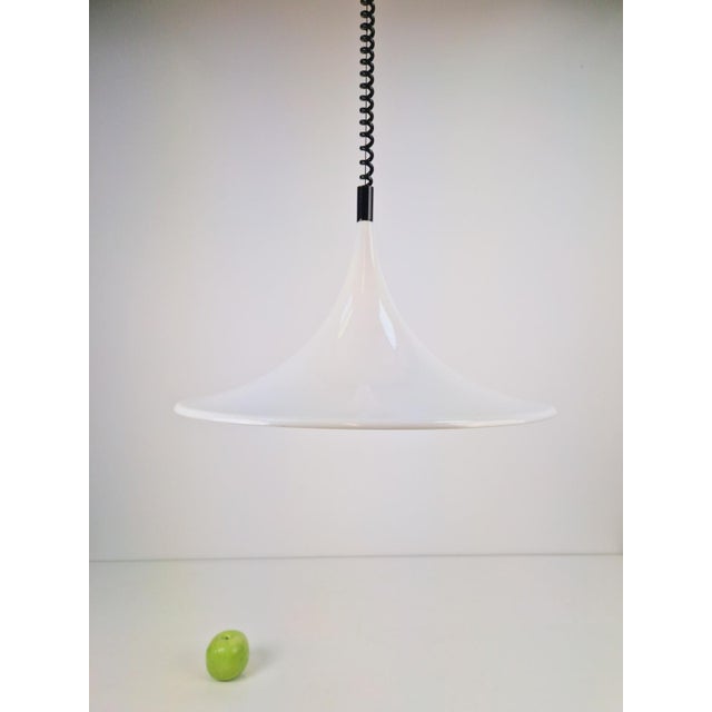 Black Vintage Space Age Witch Hat Pendant Lamp by Harco Loor, 1980 For Sale - Image 8 of 11