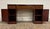 Vintage Chippendale Style Galleried Mahogany Sideboard Buffet Console Desk For Sale In Kansas City - Image 6 of 17