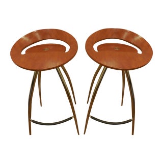 Magis Lyra Italian Bar Stools - A Pair For Sale