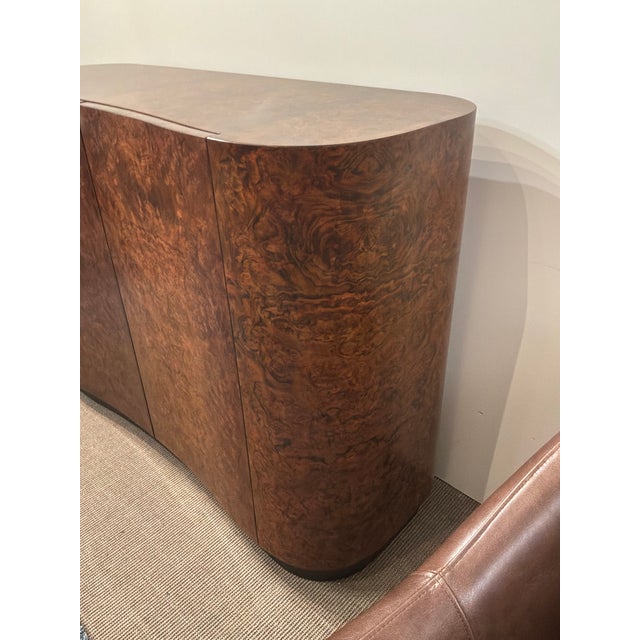 Brown Baker Cachou Burl Wood Chest For Sale - Image 8 of 12