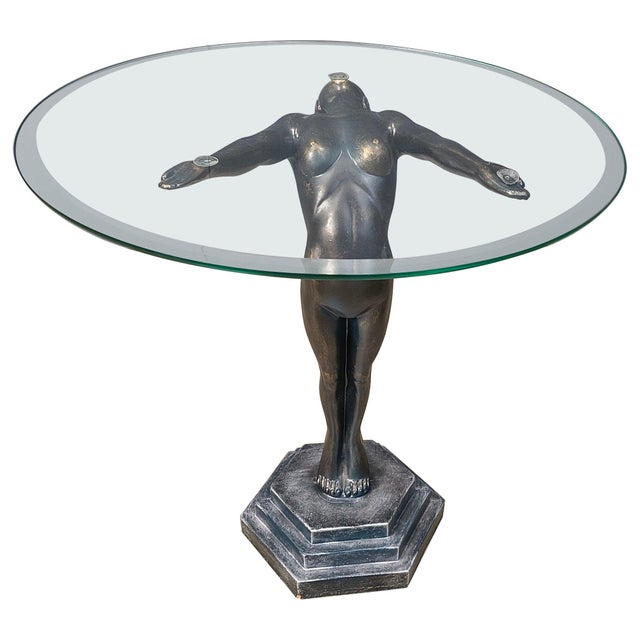 Vintage Art Deco Side Table, 1970s For Sale - Image 10 of 10