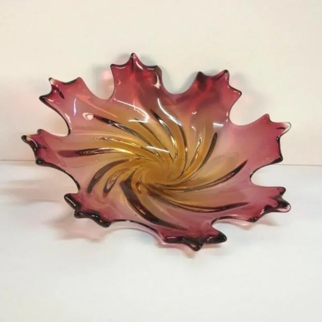 Italian Murano Glass Bowl, 1950s For Sale - Image 4 of 4