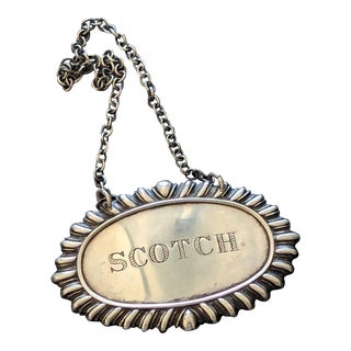 Early 20th Century Scotch Decanter Label For Sale