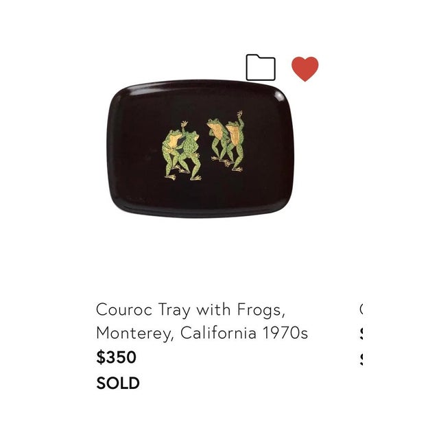 1960s Mid Century Modern Couroc Dancing Frogs Tray in Phenolic - Rare Tray! For Sale - Image 5 of 5