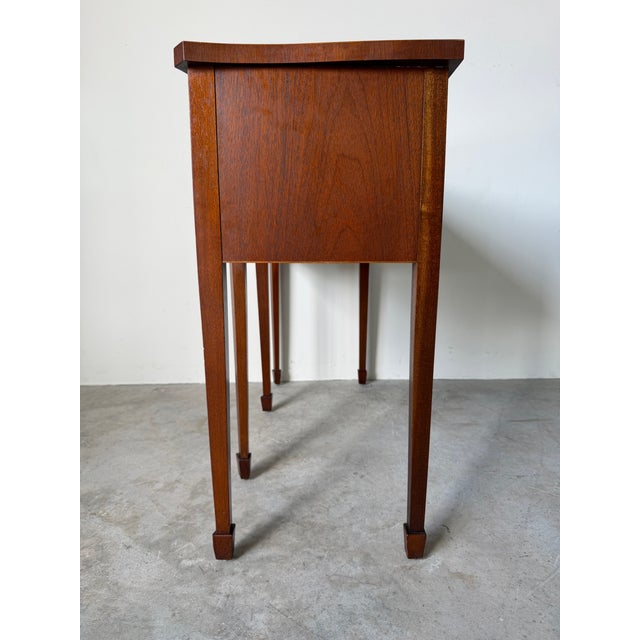 1970s Baker Historic Charleston Collection Mahogany Brandy Board / Server Console Table For Sale - Image 5 of 13