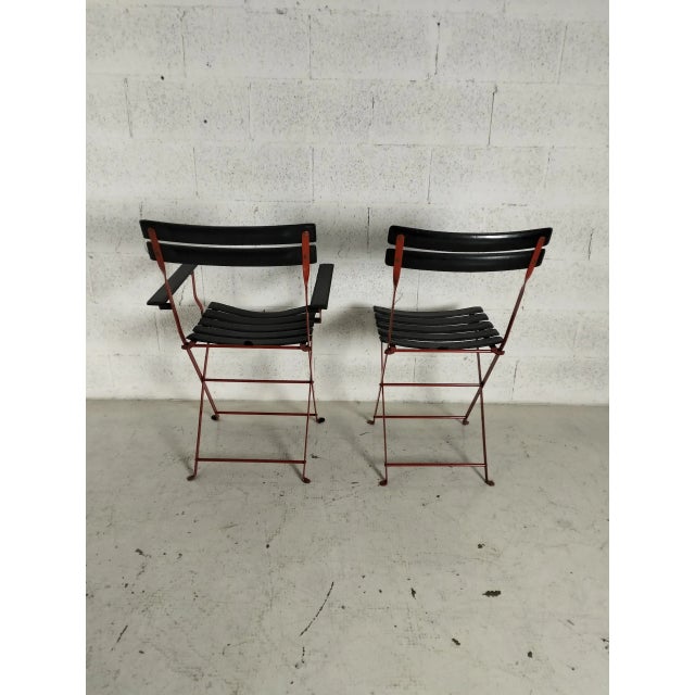 1970s Celestina Folding Chairs attributed to Marco Zanusso for Zanotta, 1970s, Set of 2 For Sale - Image 5 of 13