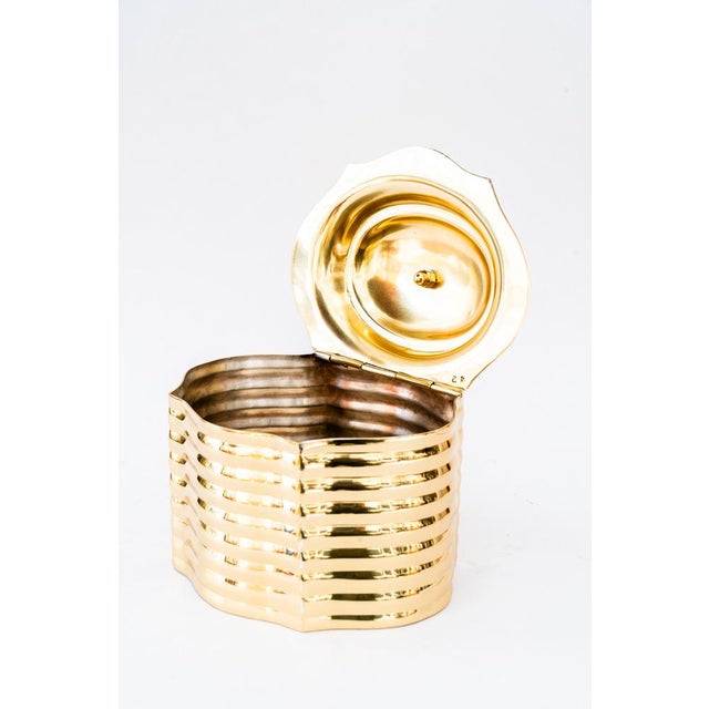 Art Deco Brass Jewelry Box, 1920s For Sale - Image 11 of 15