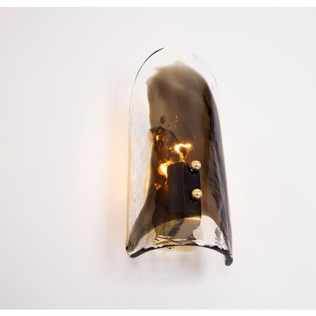 Large Murano Glass and Brass Wall Light from Kalmar, Austria, 1960s For Sale - Image 3 of 13
