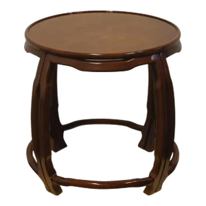 Drexel Heritage Ming Treasure Collection Asian Modern 26" Round Accent End Table 052-305-3