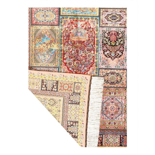 Traditional Pasargad DC Exquisite Design Paris Palace Fine Power Loom V.Silk Rug For Sale - Image 3 of 3