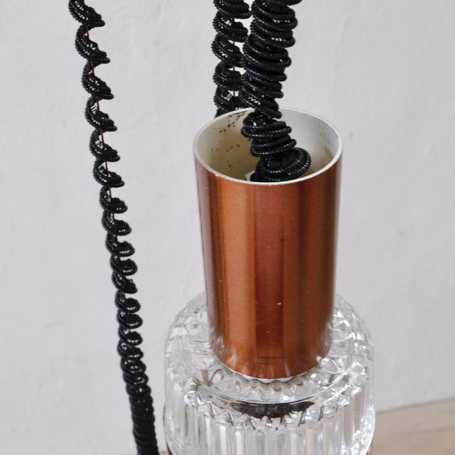 Black Vintage Six-Light Pendant, 1970s For Sale - Image 8 of 9