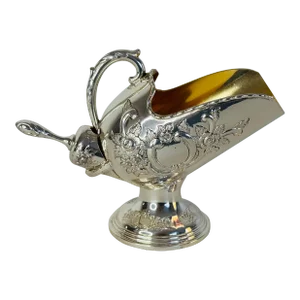 Vintage Raimond Silver Plate Sugar Scuttle With Scoop