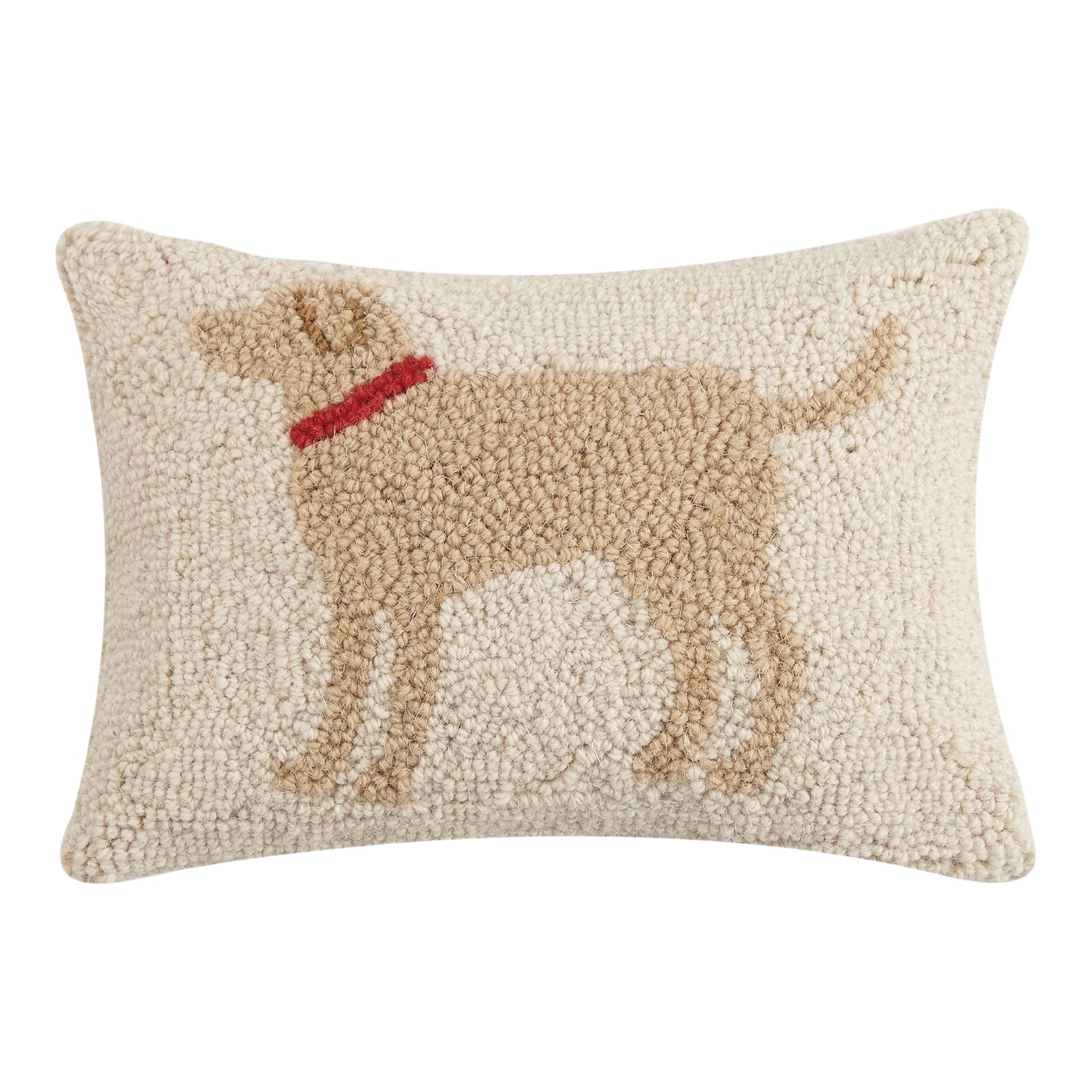 Light Brown Dog Hook Pillow, 8" x 12" Chairish