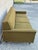 Vintage Mid Century Modern Greenish Brown Tufted 82" Sofa Couch W/ Walnut Legs For Sale - Image 12 of 18