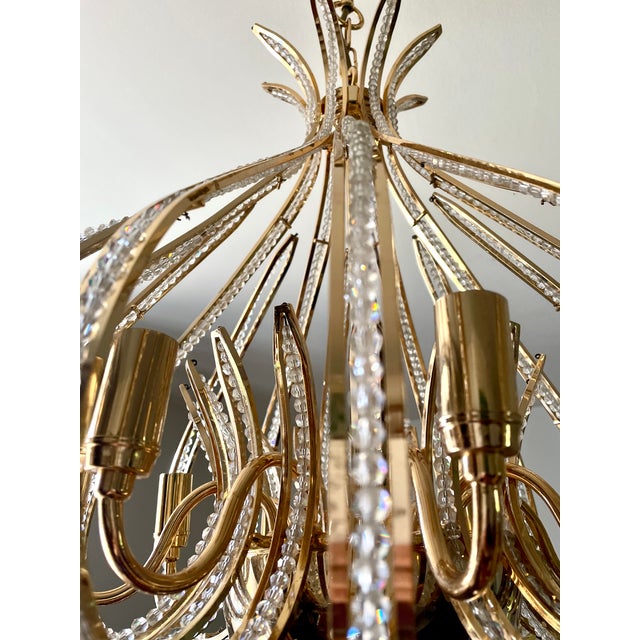 Large Cage Chandelier with Eight Lights, 1970 For Sale - Image 9 of 12