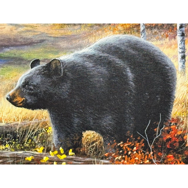 Black Chuck Black "Routine Visitors" Mountain Wildlife Artwork For Sale - Image 8 of 12