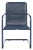 Metal Hutton Chair, Set of 2 - Navy For Sale - Image 7 of 11