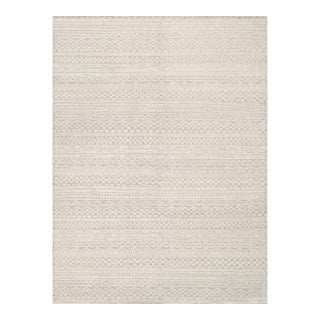 Pasargad Home Transitional Ivory Wool Area Rug, 9' 0'' X 12' 0'' For Sale