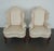 These vintage Fairfield white wingback chairs, crafted in the classic Queen Anne style and dating to the late 20th...