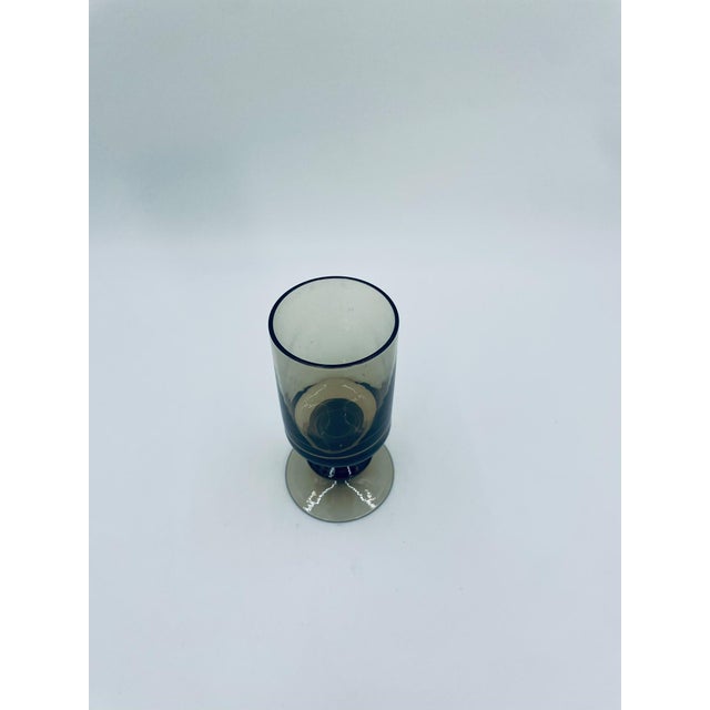 Mid-Century Modern Glass Wine Goblet, 1972 For Sale - Image 3 of 7