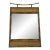 1980s Mid-Century Ming Style Chinoiserie Metal Faux Bamboo Wall Mirror For Sale