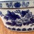 Vintage Chinoiseries Handcrafted Blue & White Footbath Planter With Handles For Sale - Image 4 of 12