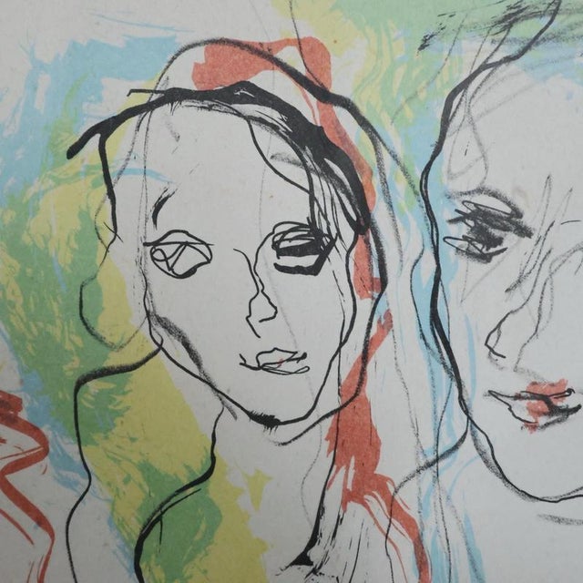 Paper Ernesto Treccani, Mother and Child, 1970s, Lithograph For Sale - Image 7 of 10