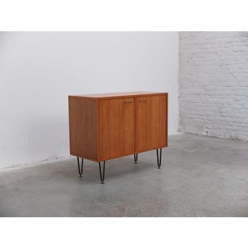 Honey Colored Cabinets by Alfred Hendrickx for Belform, 1950s, Set of 2 For Sale - Image 13 of 18