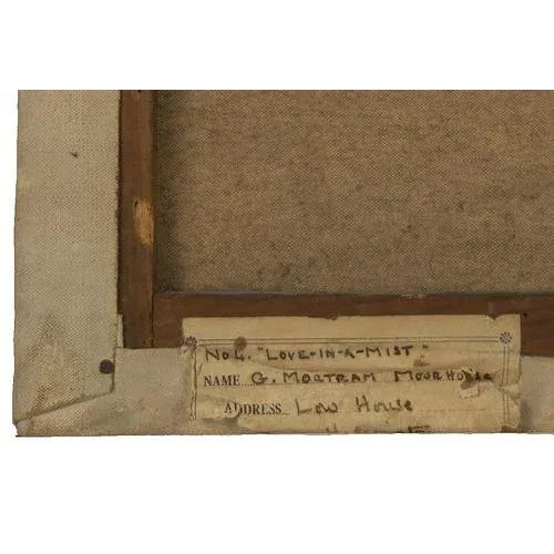 George Mortram Moorhouse, Love-in-a-Mist Still Life, Early 1900s, Oil Painting For Sale - Image 4 of 5