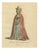 Jefferys, Habit of a Lady of Livonia in 1577, Hand Colored Jefferys Costume Plate, 1757, Engraving For Sale