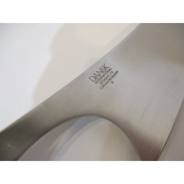 Mid 20th Century Mid 20th Century Dansk Charcuterie Board With Knife by Torun Denmark- 2 Pieces For Sale - Image 5 of 8