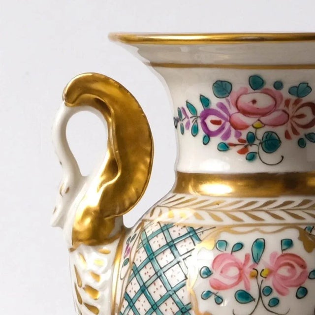 Hand-Painted Porcelain Vase from Samson, 1920s For Sale - Image 3 of 7