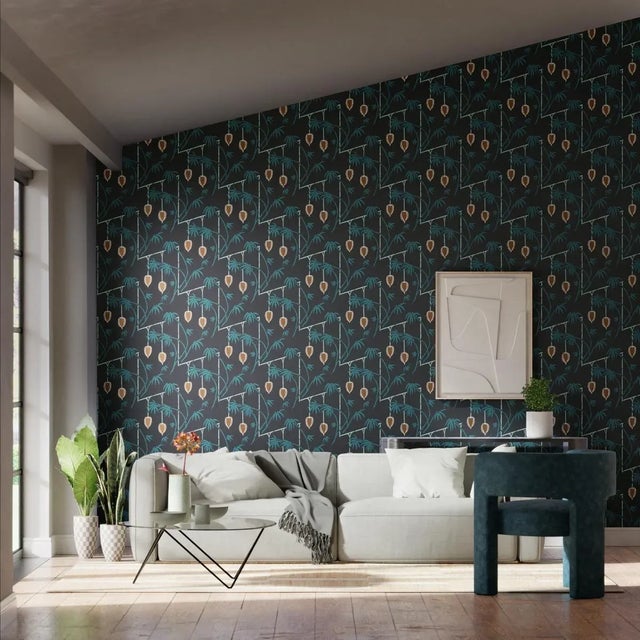 Our interpretation of the Chinese lantern plant this statement motif is a Harlequin classic. Creating a trail effect on...