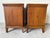 Brown 1970s Mid-Century Burl Wood Three-Drawer Nightstands – Pair For Sale - Image 8 of 13