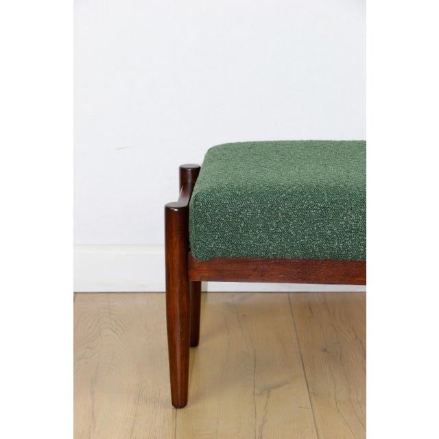 Green Bouclé Ottoman by Edmund Homa, 1970s For Sale - Image 6 of 7