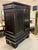 Asian Asian-Inspired Black Wood Armoire/ Media Center, Vintage For Sale - Image 3 of 12