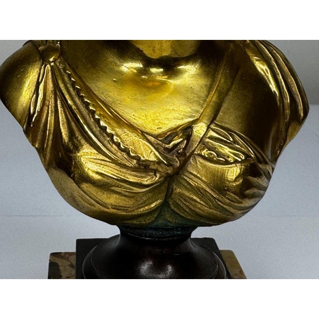 Late 19th Century Bronze Small Portrait Bust of Diana De Poitiers, After Jean-Antoine Houdon For Sale - Image 12 of 18