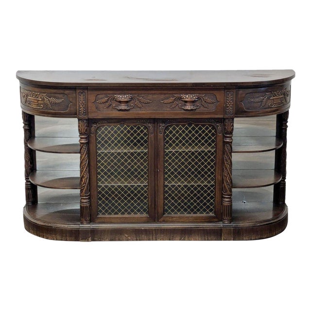 Antique Carved Buffet For Sale