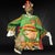 Green Antique Large Chinese Peking Opera Puppet (26 In) With Dragon Robe Late Qing For Sale - Image 8 of 12