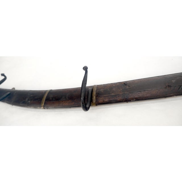 Old Antique c1920s Boomerang Coat Rack Conversion For Sale - Image 4 of 9