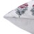 Art Deco Fabdivine Floral Block Print Pillow Cover 18x18 Inch Thick Cotton White-Mor Mukut For Sale - Image 3 of 4