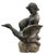 Vintage Neoclassical Spelter "Boy With Goose" Garden Fountain For Sale In West Palm - Image 6 of 9