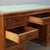 Antique Italian Walnut Desk with Green Inlay, 1900s For Sale - Image 3 of 11