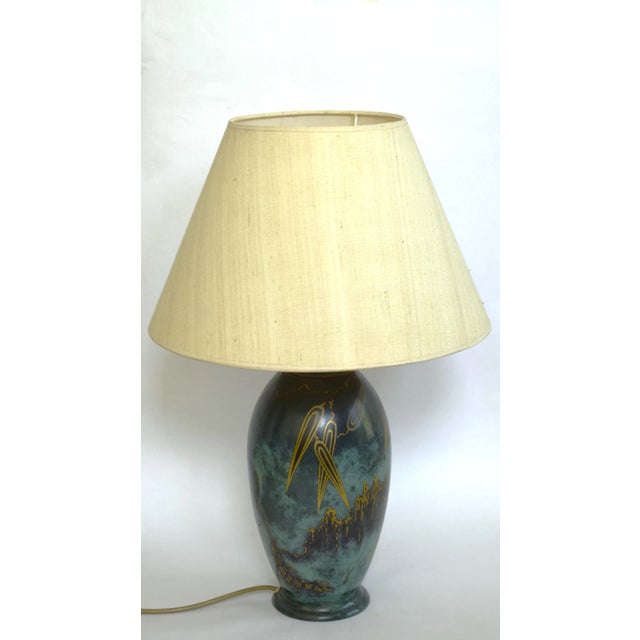 1930s Large Art Deco Table Lamp by Paul Haustein for WMF, 1930s For Sale - Image 5 of 7