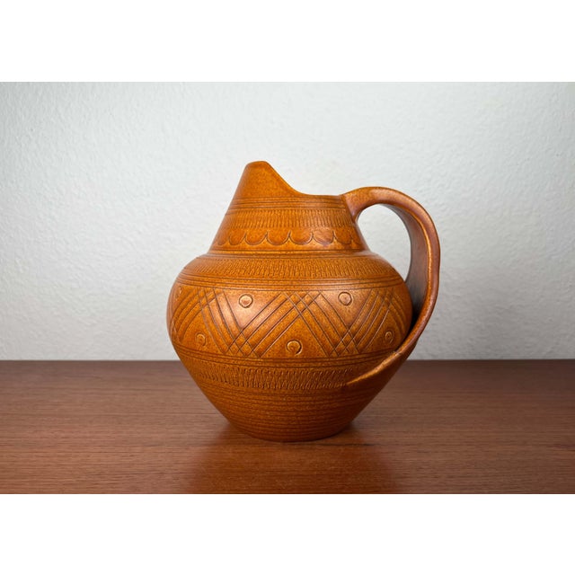 Mid-Century Modern German Studio Pottery Carafe Vase from Wilhelm Kagel, Partenkirchen, 1960s For Sale - Image 14 of 18