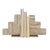 Contemporary Matthew Izzo Home Steps Natural Travertine and Brass Stair Bookends - Pair For Sale - Image 3 of 5
