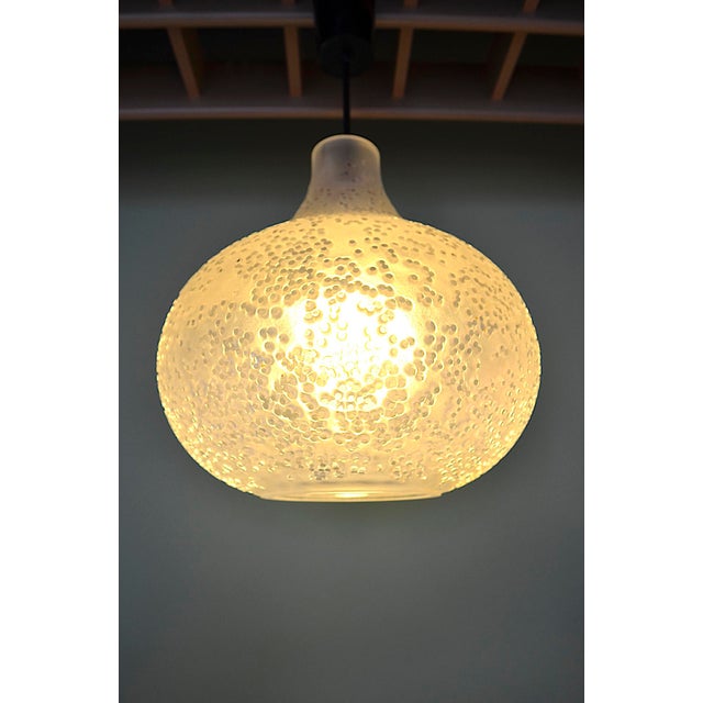 Crystal Glass Pendant Lamp by Horst Tünselmann for Peill & Putzler, 1960s For Sale - Image 3 of 10