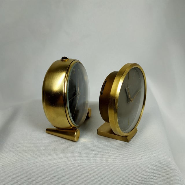 1950s 1950’s Century French and Germany Alarm Clocks - Set of 2 For Sale - Image 5 of 8